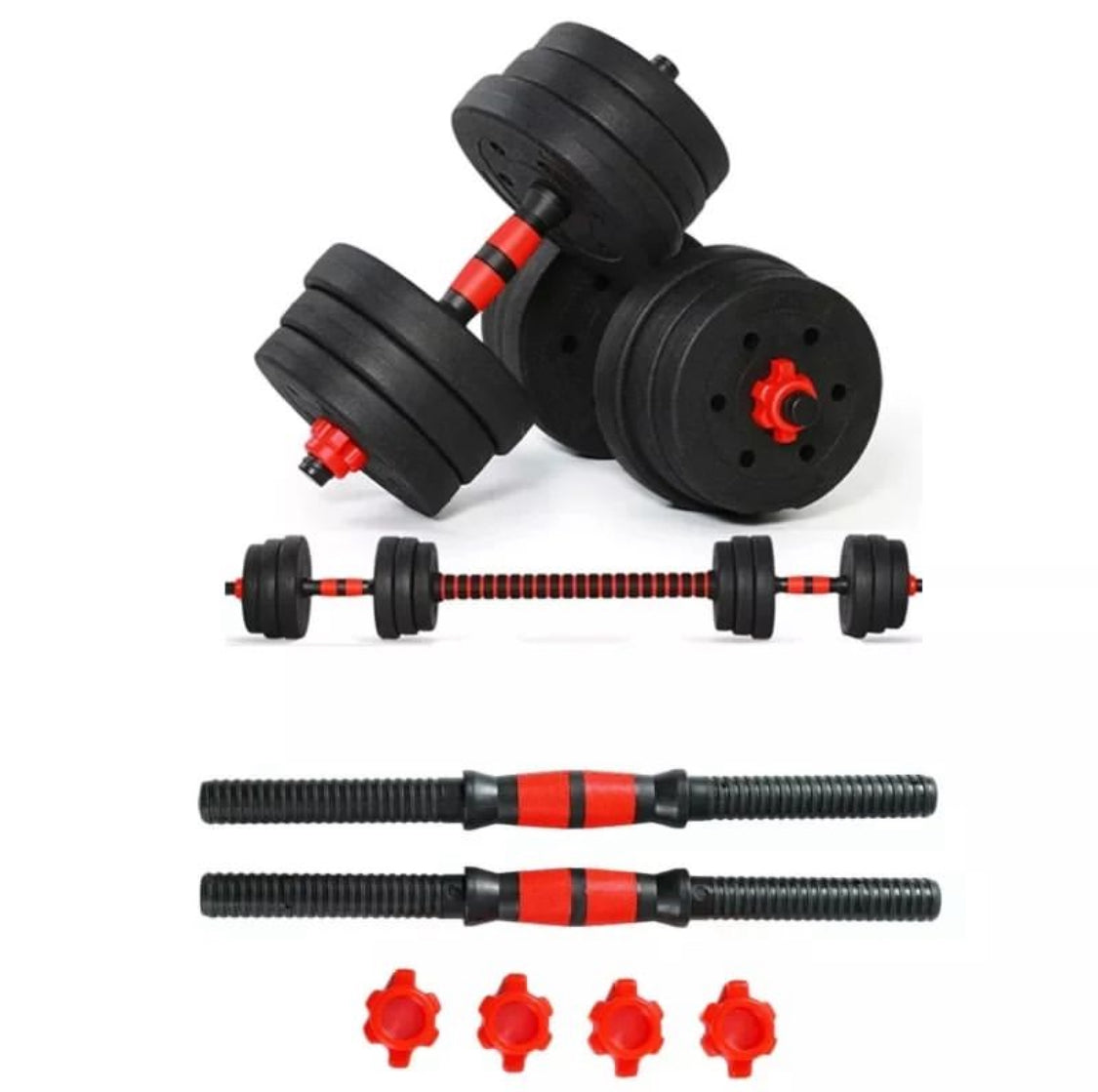 Adjustable Dumbbell, Barbell & Strength Training Kit