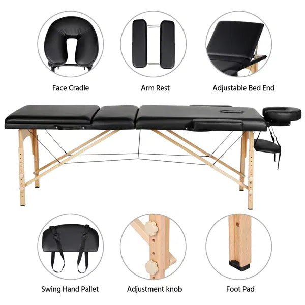 3 Sections Massage Bed