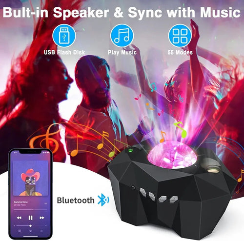 Aurora Lights Star Projector, Galaxy Projector with Remote Control