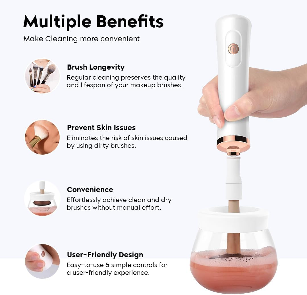 Makeup Brush Cleanser: Cleans All Brush Types & Sizes
