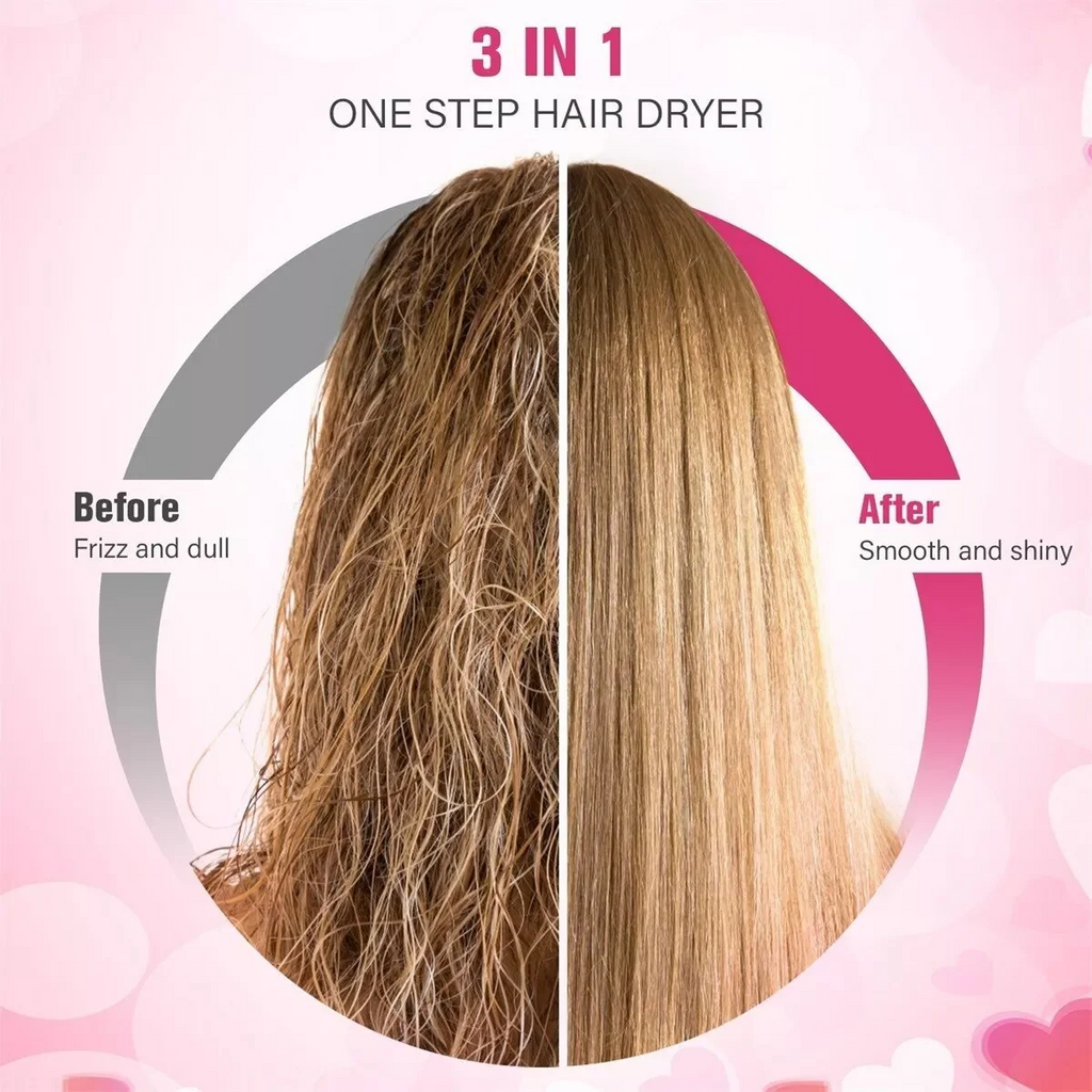 3 in 1 Professional Hair Dryer Brush Multifunctional Hot Air Brush