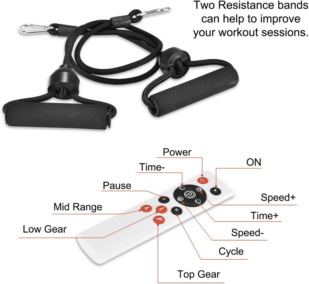 Whole Body Vibration Plate Machine With Remote Control and Resistance Bands