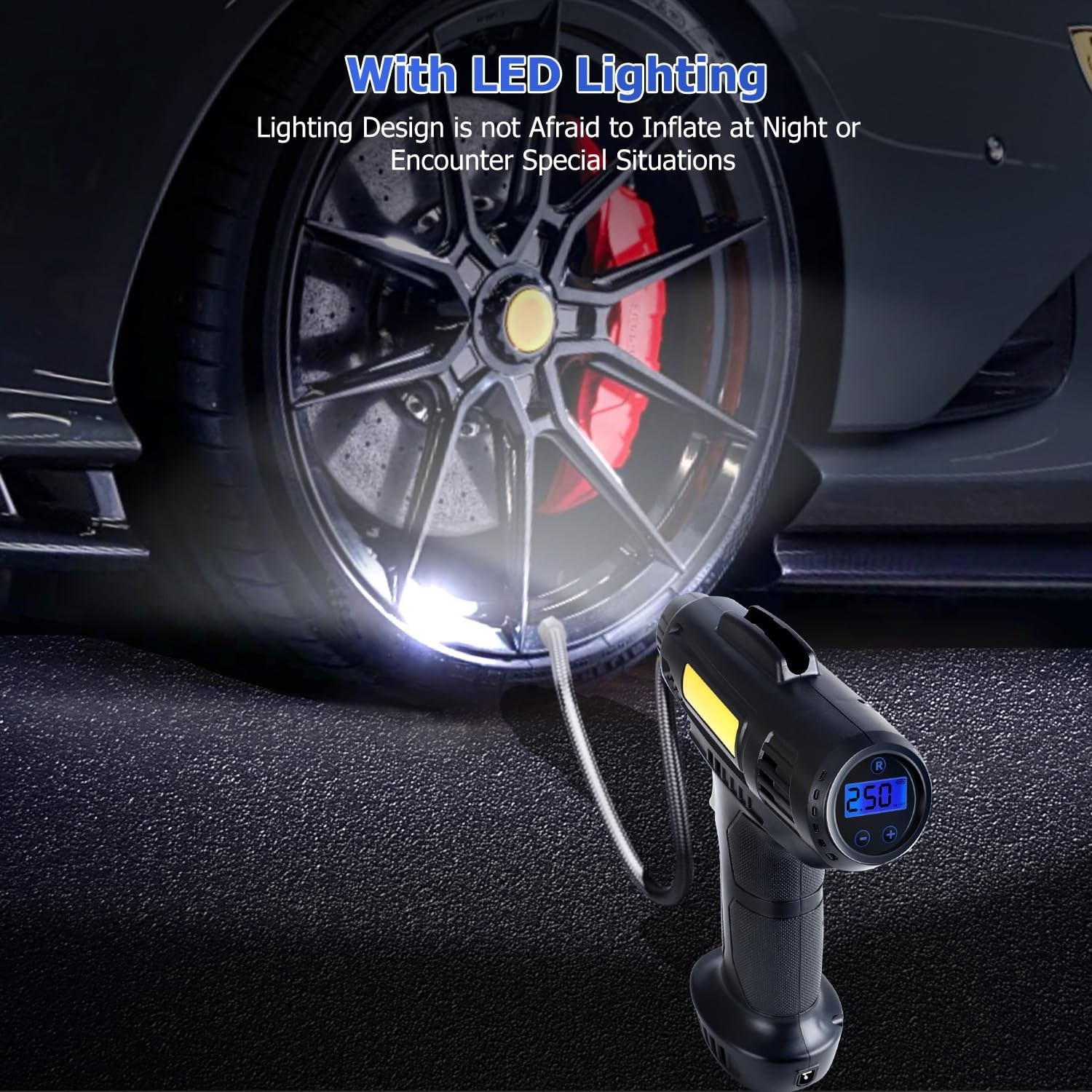 Tyre Inflator Pump Car Air Compressor Auto Shut-Off Portable 12V MK-321