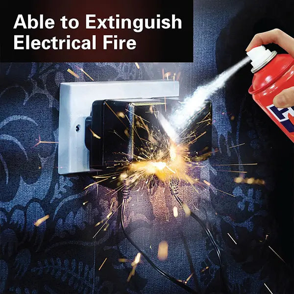 Fire Extinguisher Spray with Stand for Car and Home Use | Fire Stop Aluminium Spray