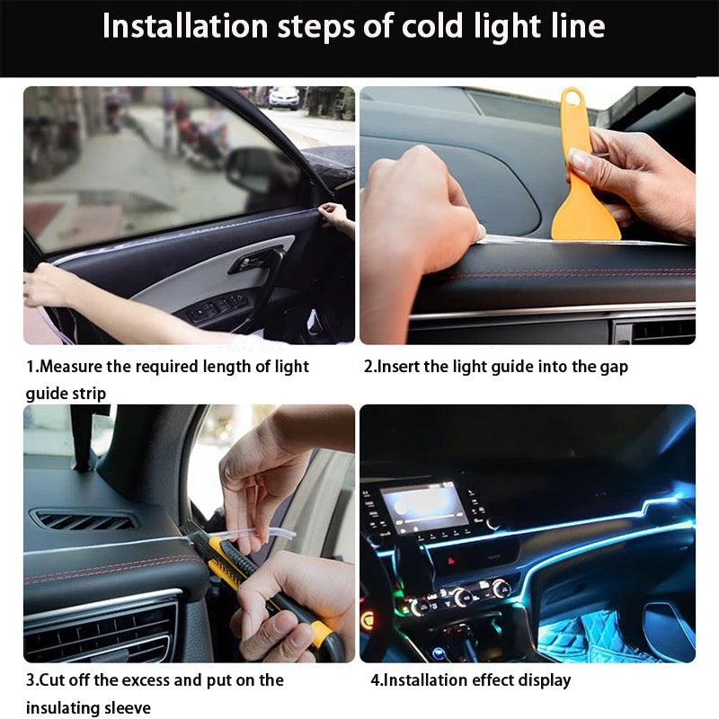 3 Meter Car Interior Led Strip Optic Fiber