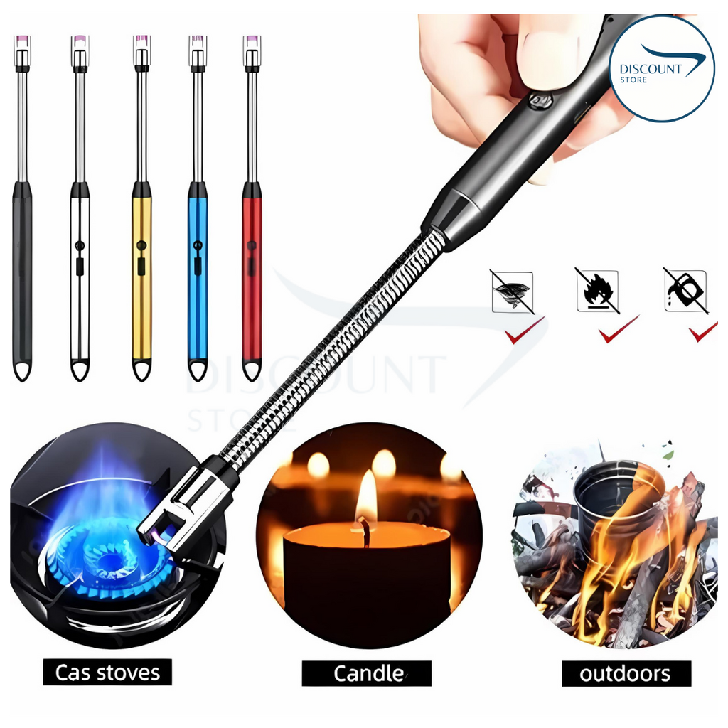 Rechargeable  Electric Lighter, Windproof, Flexible Neck