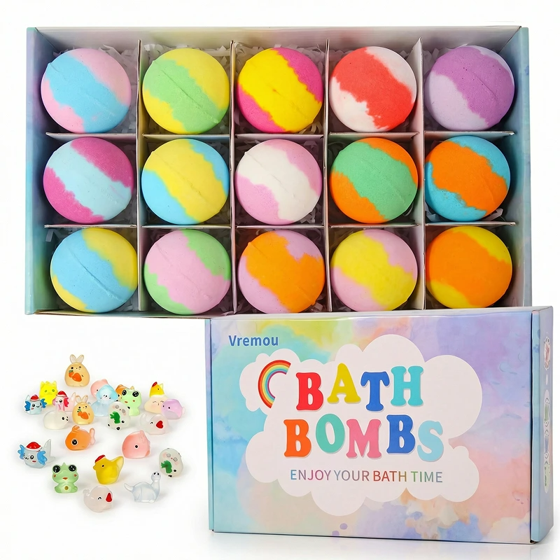 Children's Bath Bombs Balls with Surprise Toys – Pack of 12