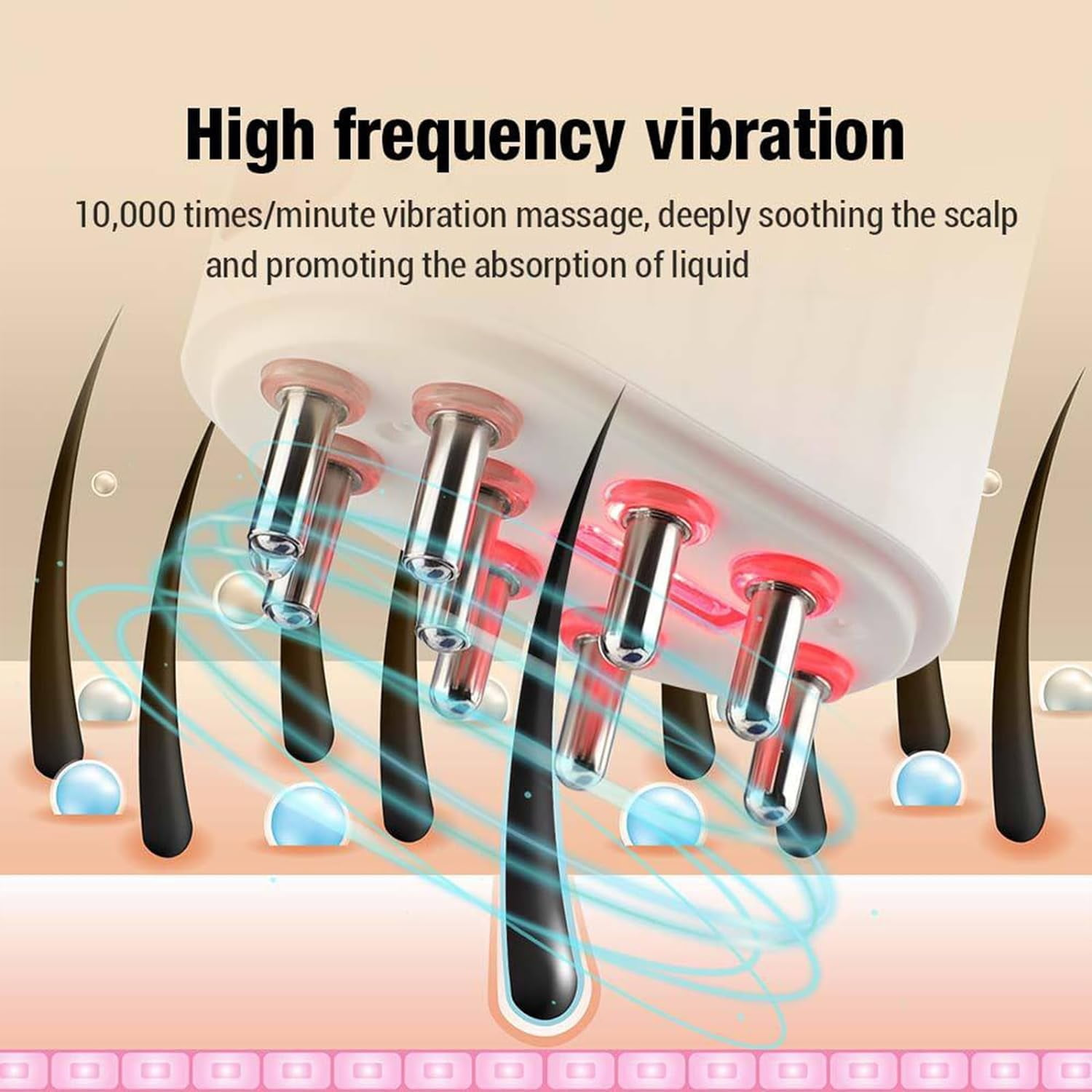 2 in 1 Electric Hair Oil Applicator and Scalp Massager