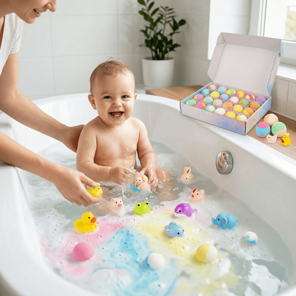 Children's Bath Bombs Balls with Surprise Toys – Pack of 12