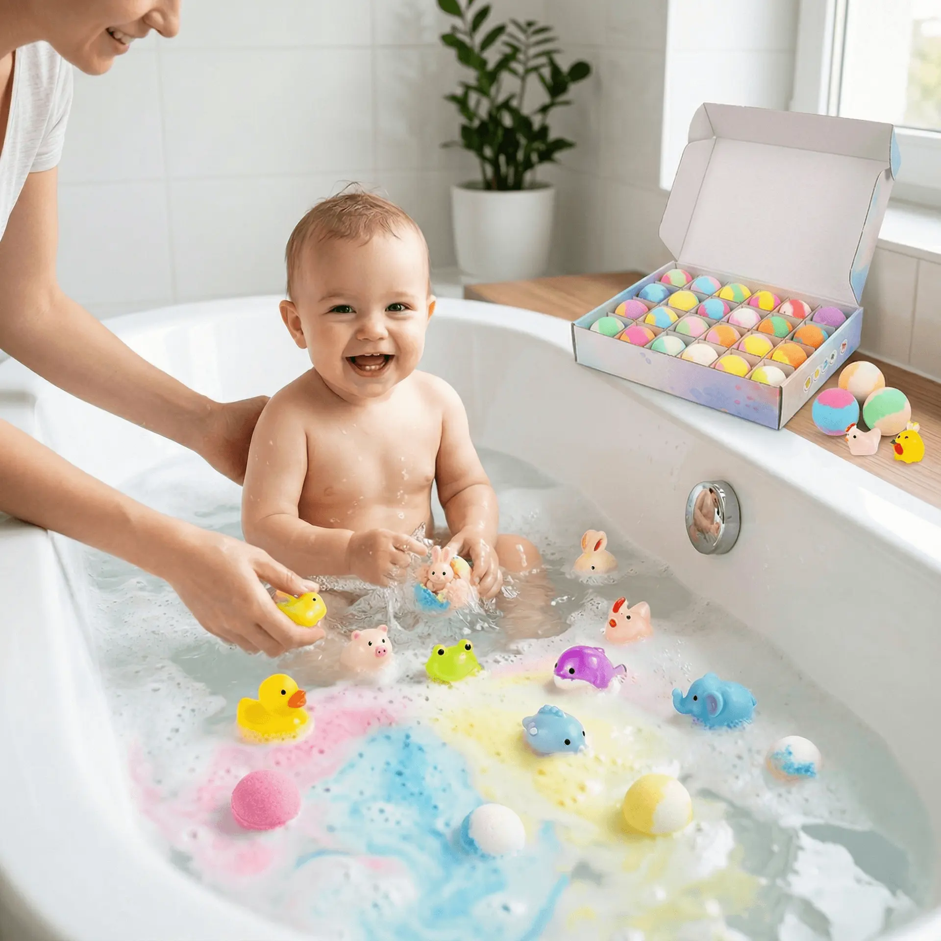 Children's Bath Bombs Balls with Surprise Toys – Pack of 12