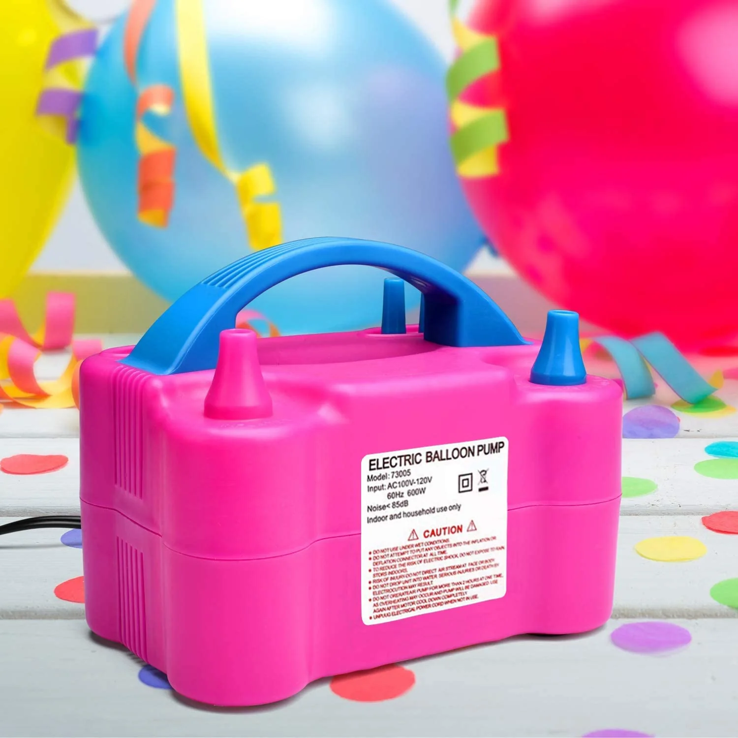 Electric Inflator Double Hole Inflatable Balloon Pump Machine Fast Aerated