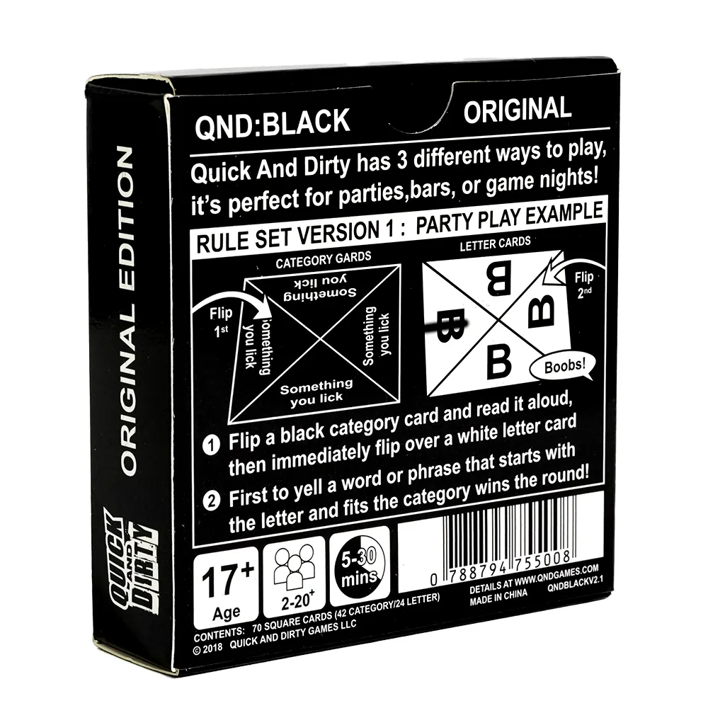 Quick and dirty card game