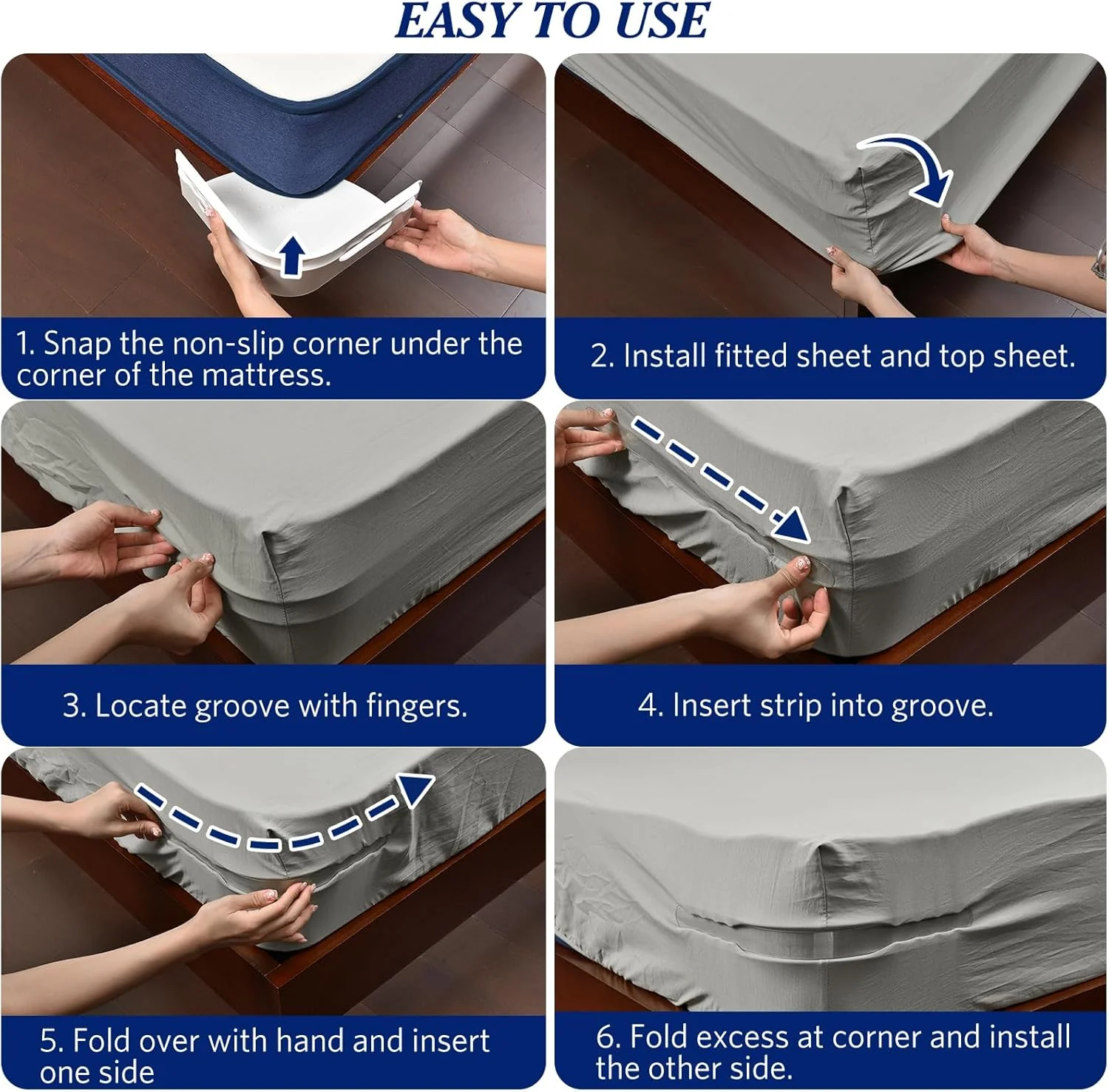Bed sheet holders - Pack of 4