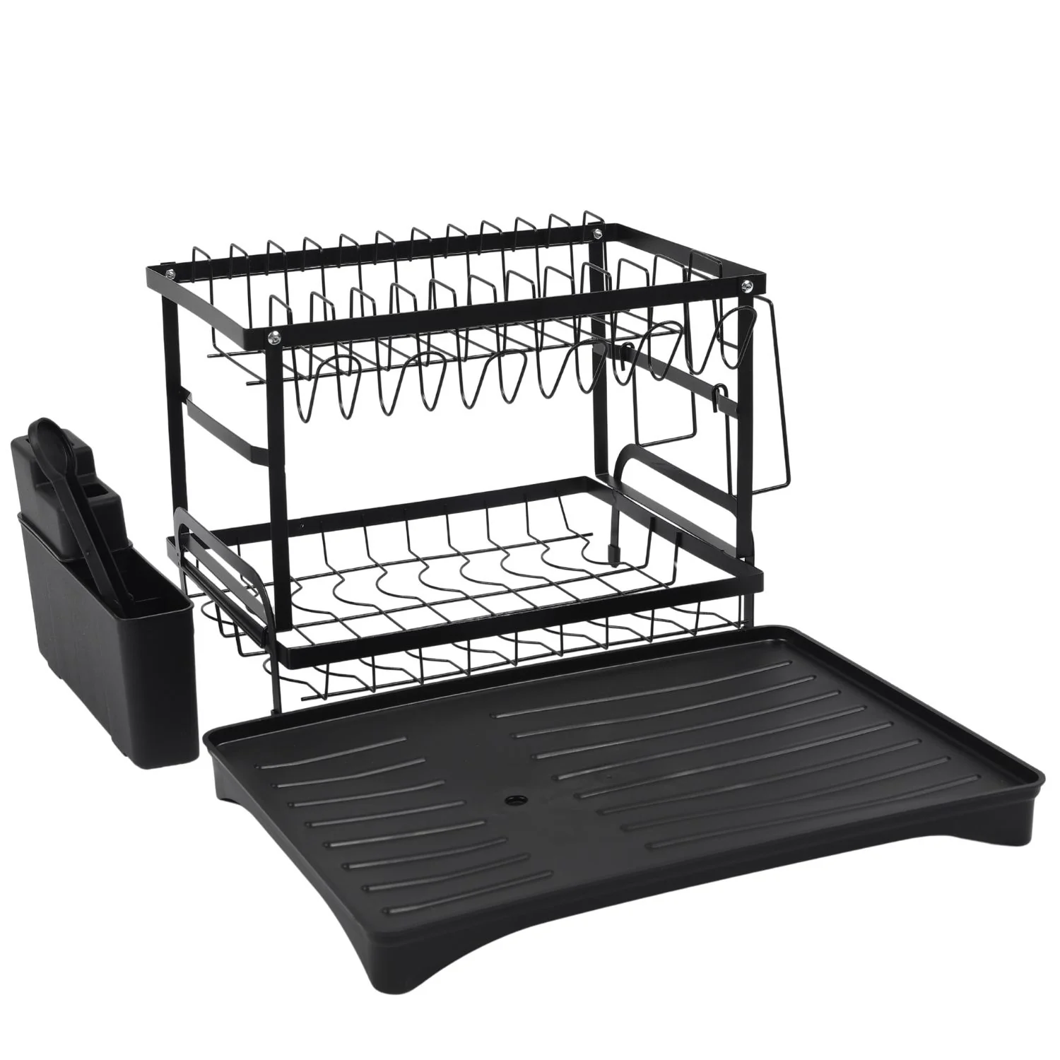 2-Tier Dish Drying Rack – Rustproof Kitchen Dish Drainer