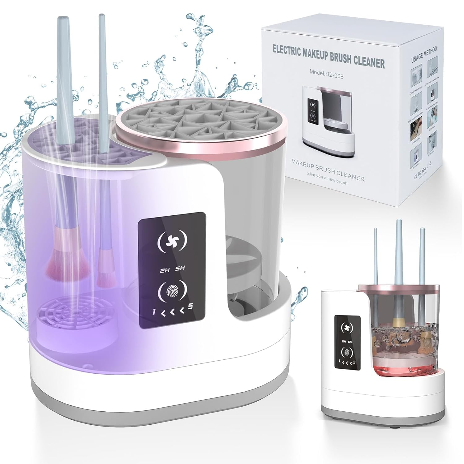 3 in 1 Portable USB Makeup Brush Cleaner & Dryer & Holder
