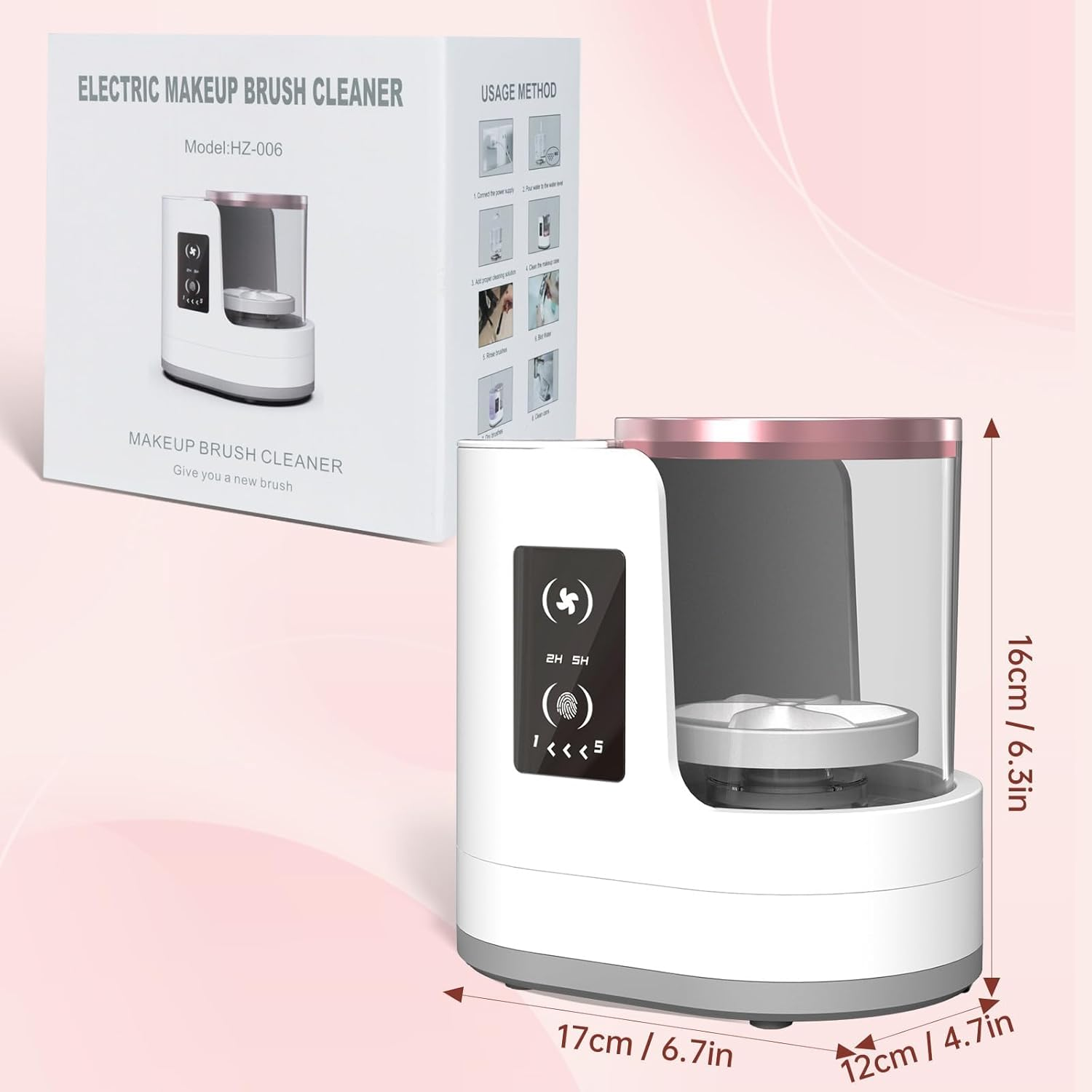 3 in 1 Portable USB Makeup Brush Cleaner & Dryer & Holder