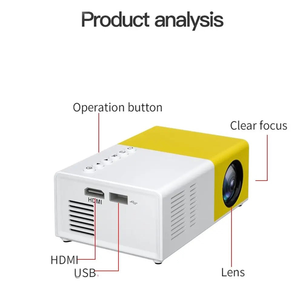 Mini LED Projector Multimedia Home Theater