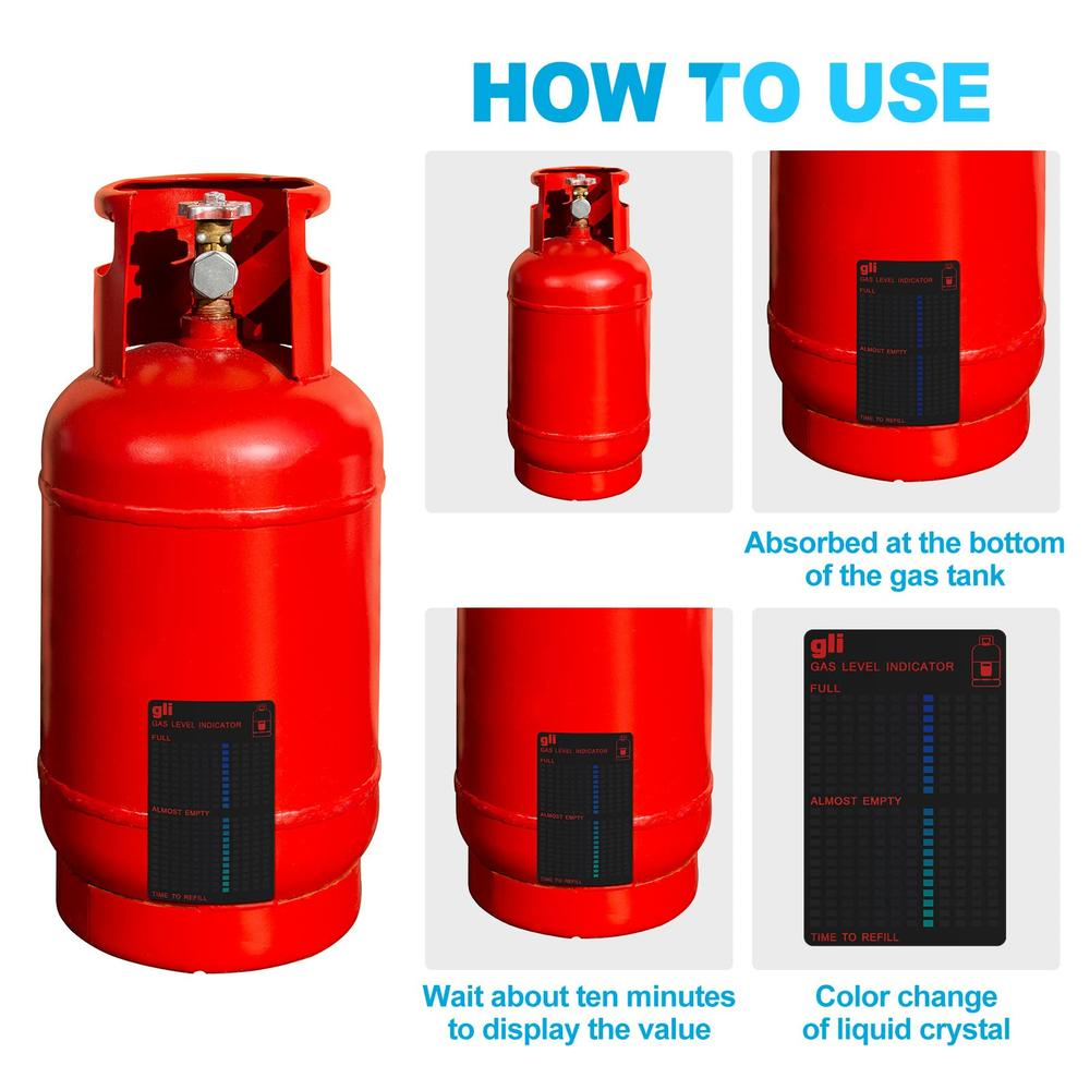 Magnetic Gas Level Indicator Reusable Propane Fuel Level Indicators